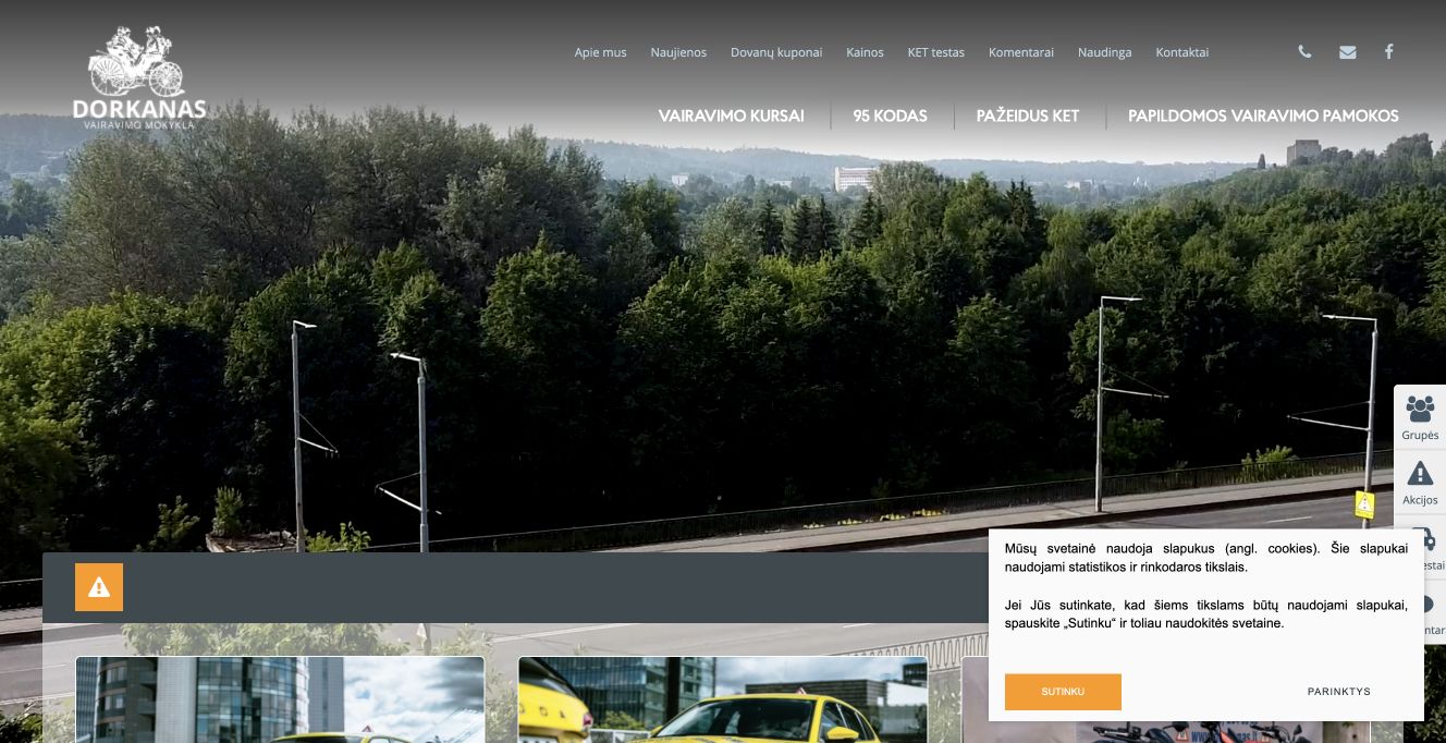 DORKANAS · Website screenshot