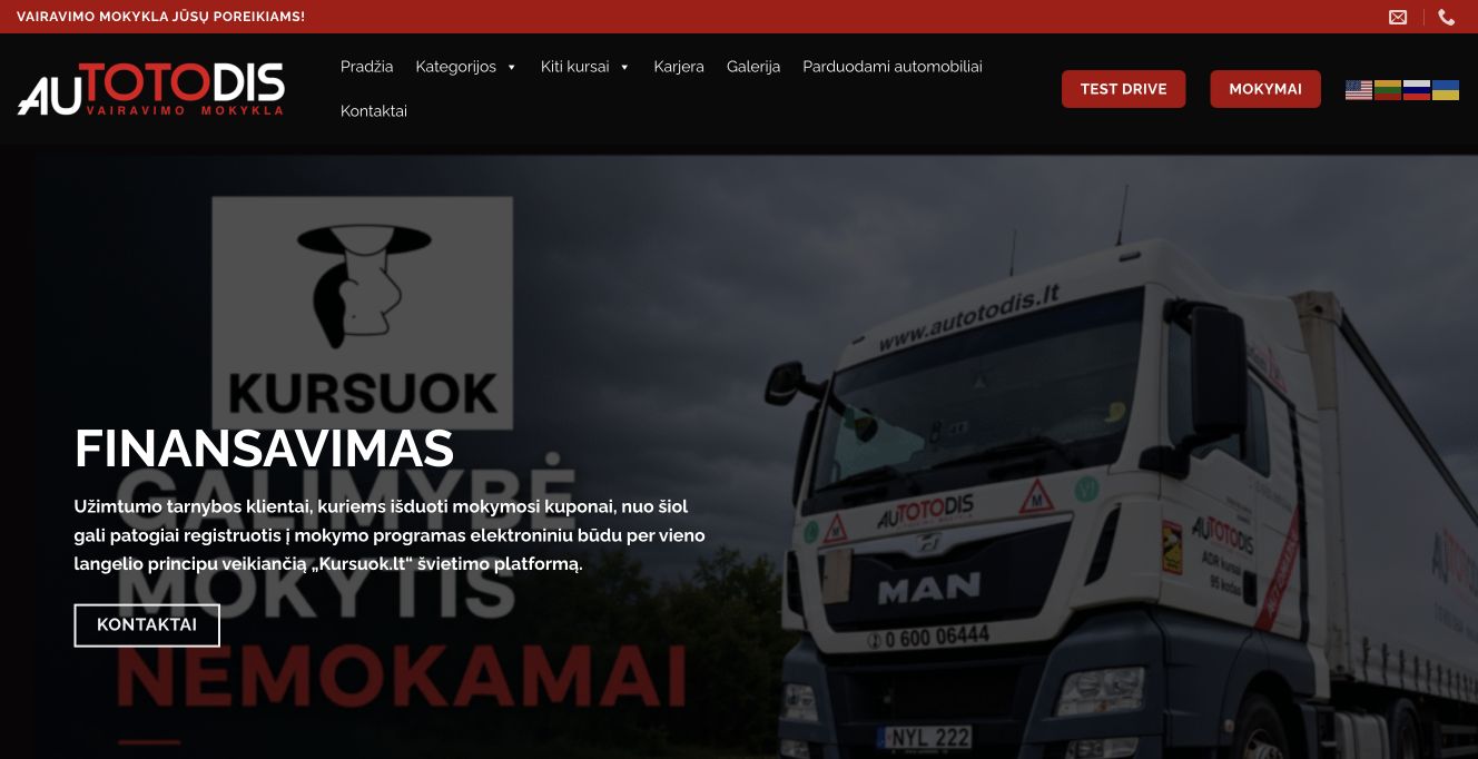 Autotodis · Website screenshot